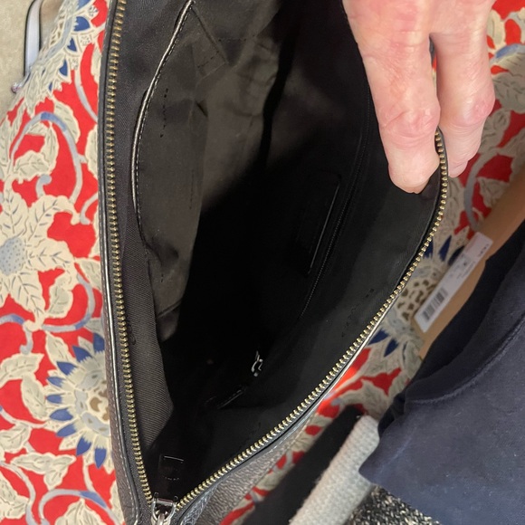 Coach Platinum Leather Messenger Bag - Picture 4 of 7